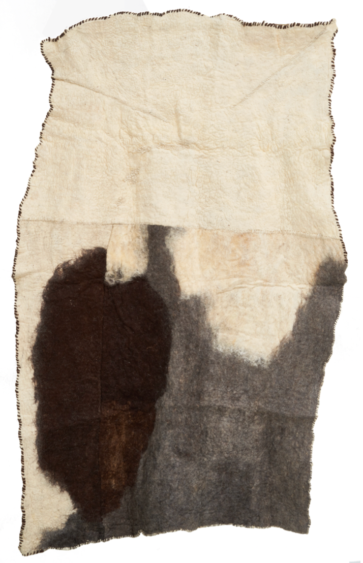 Rock Blanket #1 | Handmade Felted Wool Blanket