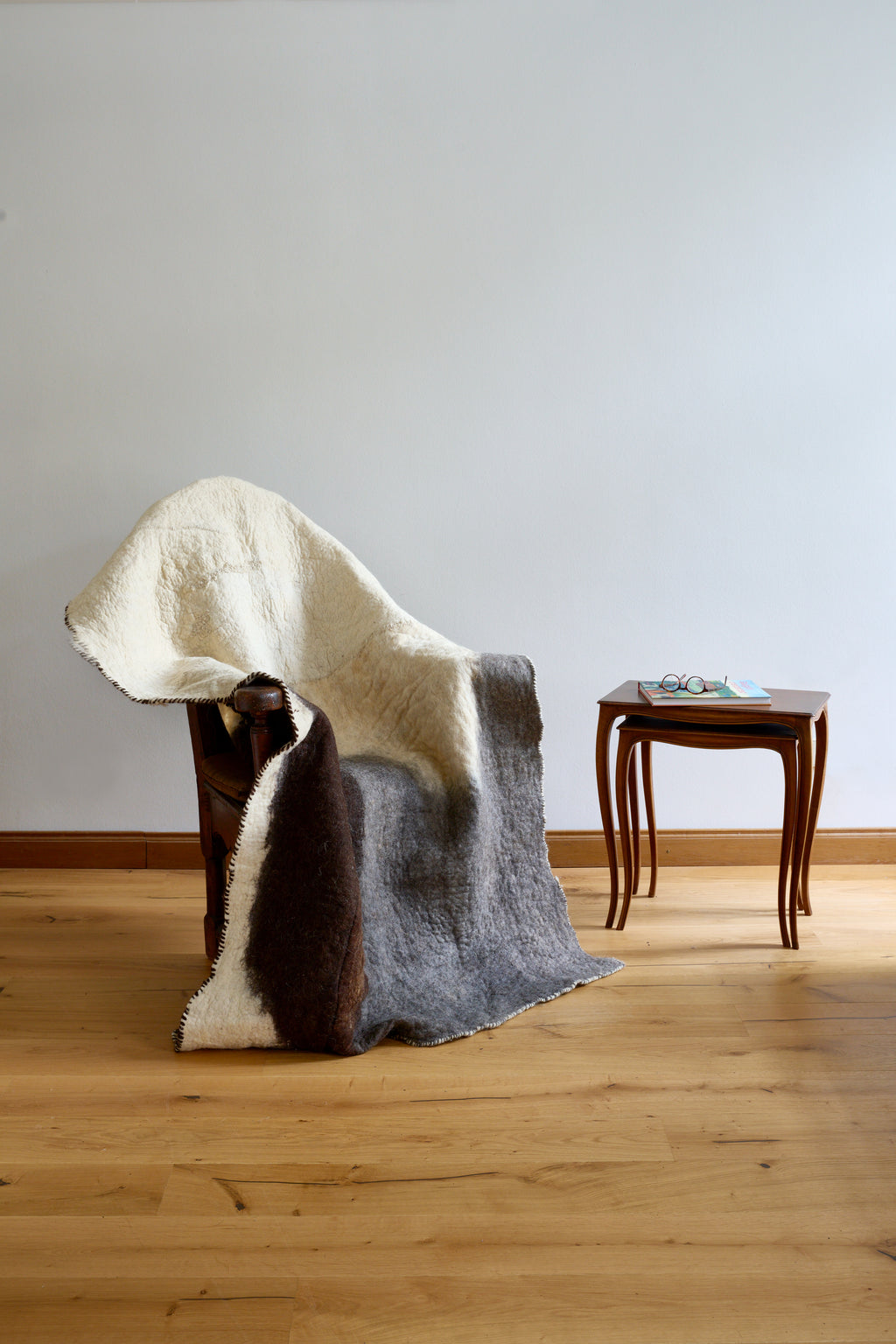 Rock Blanket #1 | Handmade Felted Wool Blanket