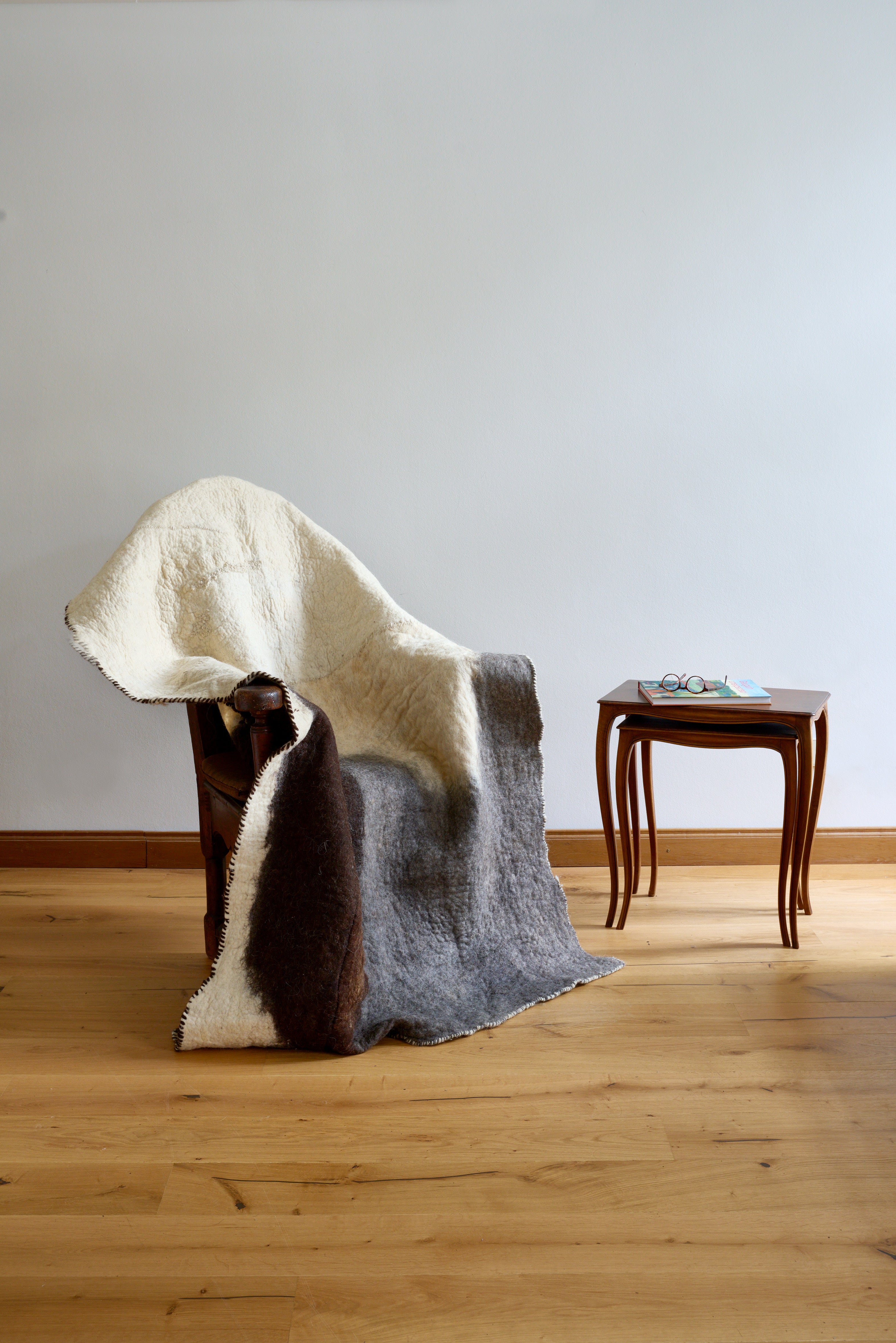 Rock Blanket #1 | Handmade Felted Wool Blanket