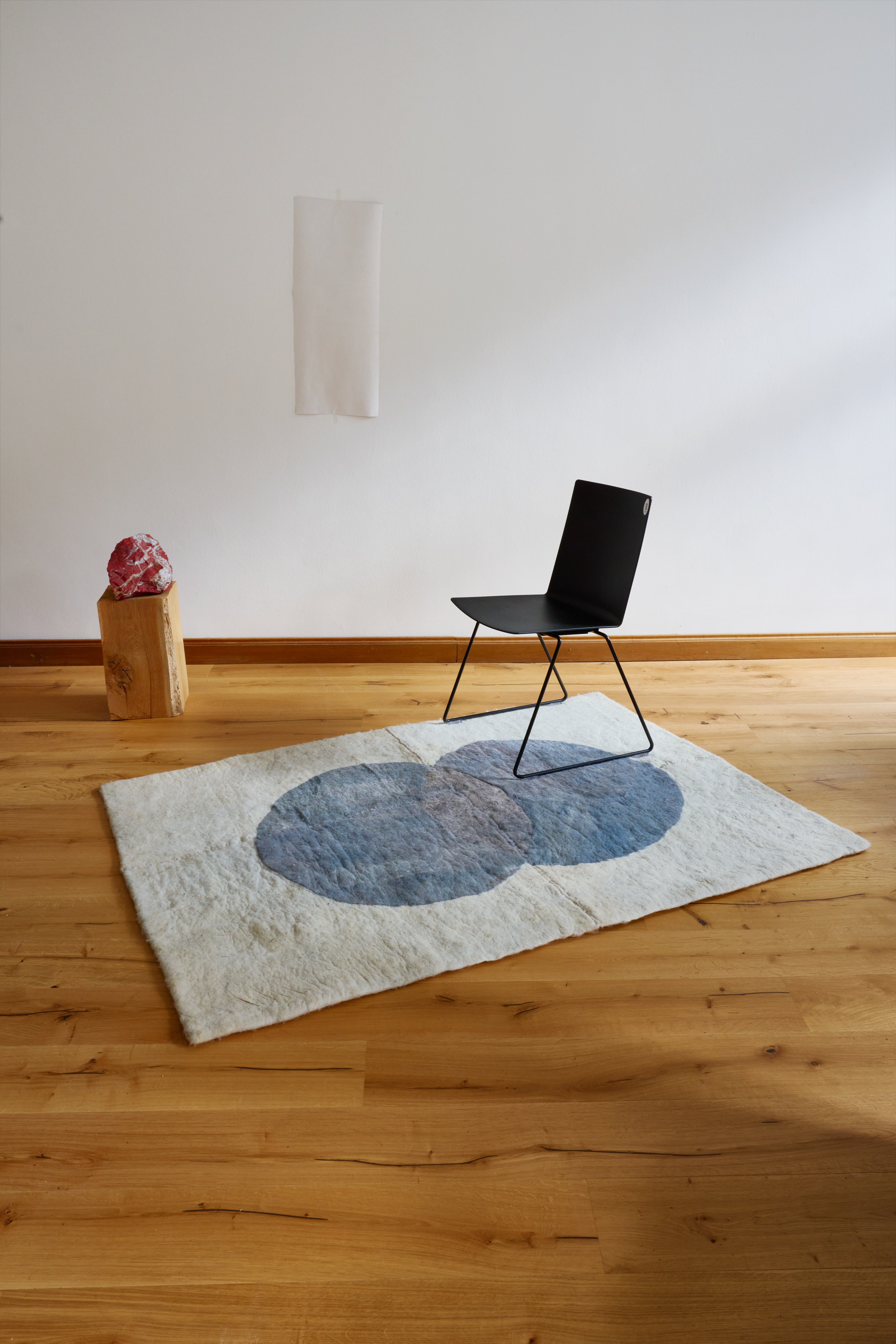 Rock Rug #1 | Handmade Felt Rug
