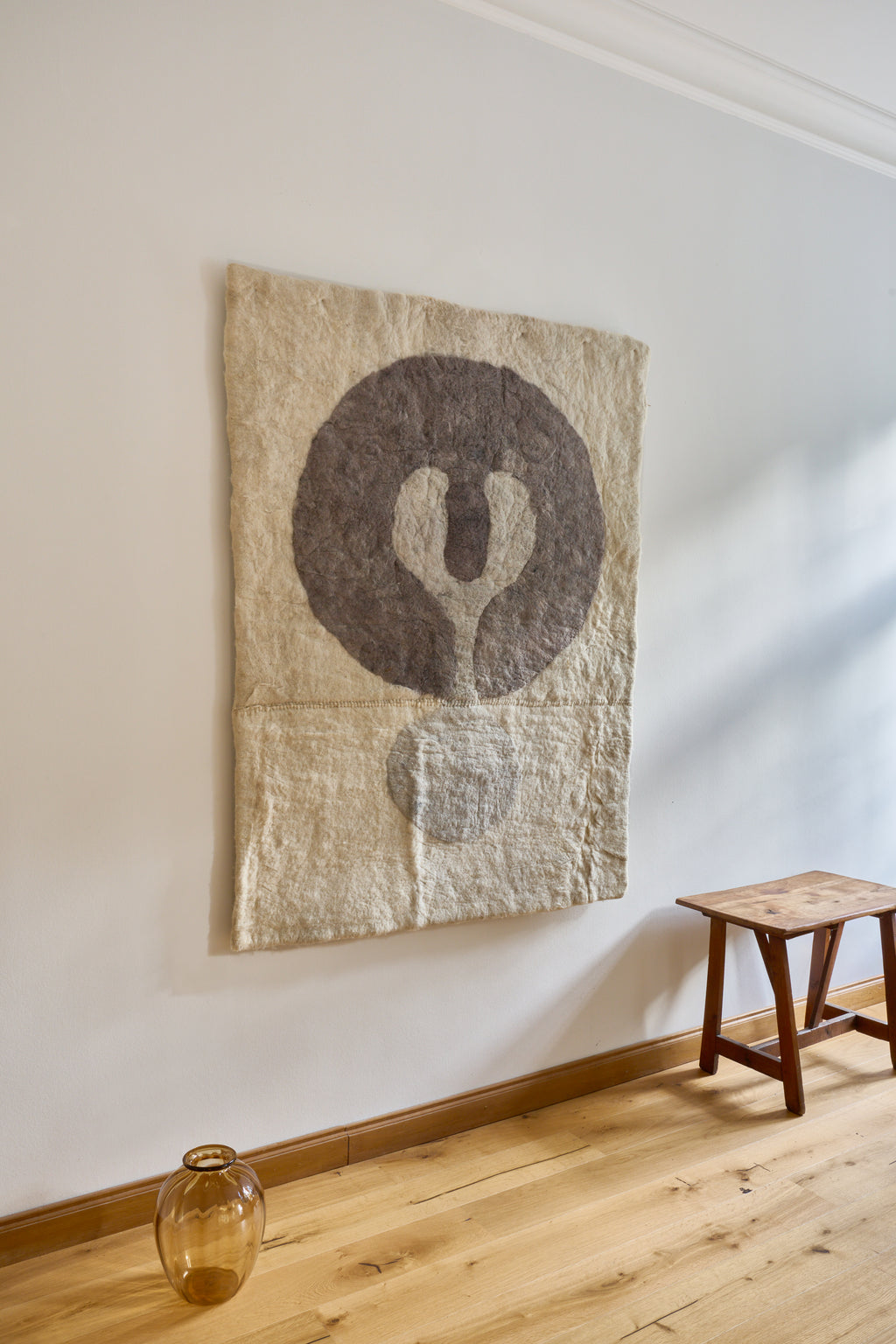 Rock Rug #6 | Handmade Felt Rug