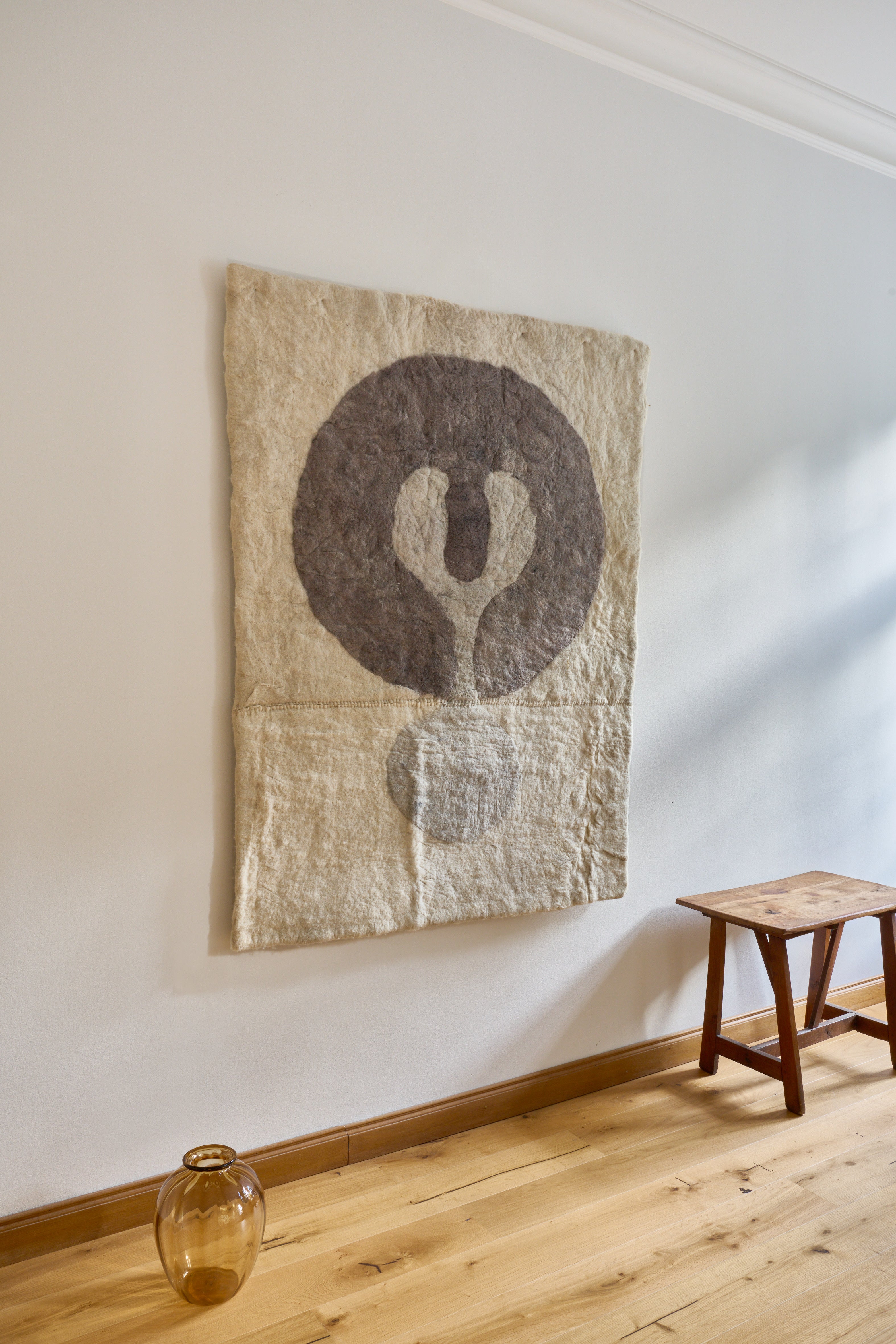 Rock Rug #6 | Handmade Felt Rug