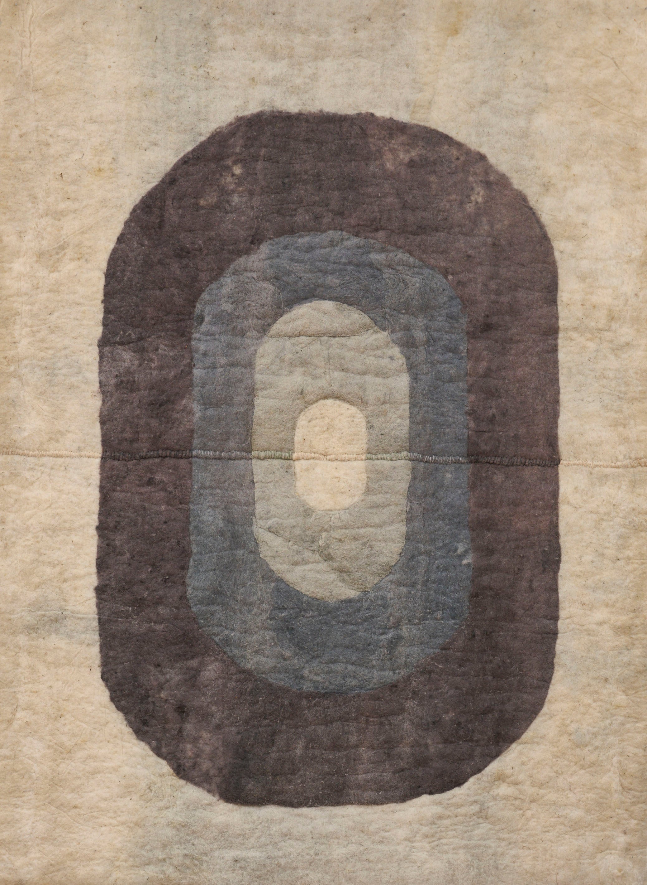 Rock Rug #5 | Handmade Felt Rug