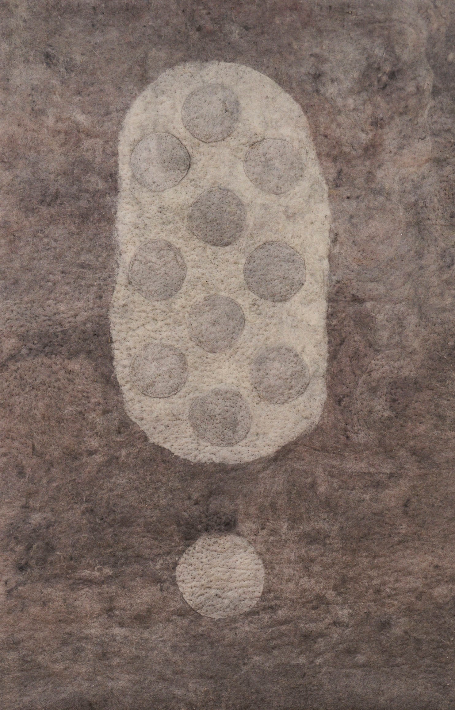 Rock Rug #7 | Handmade Felt Rug