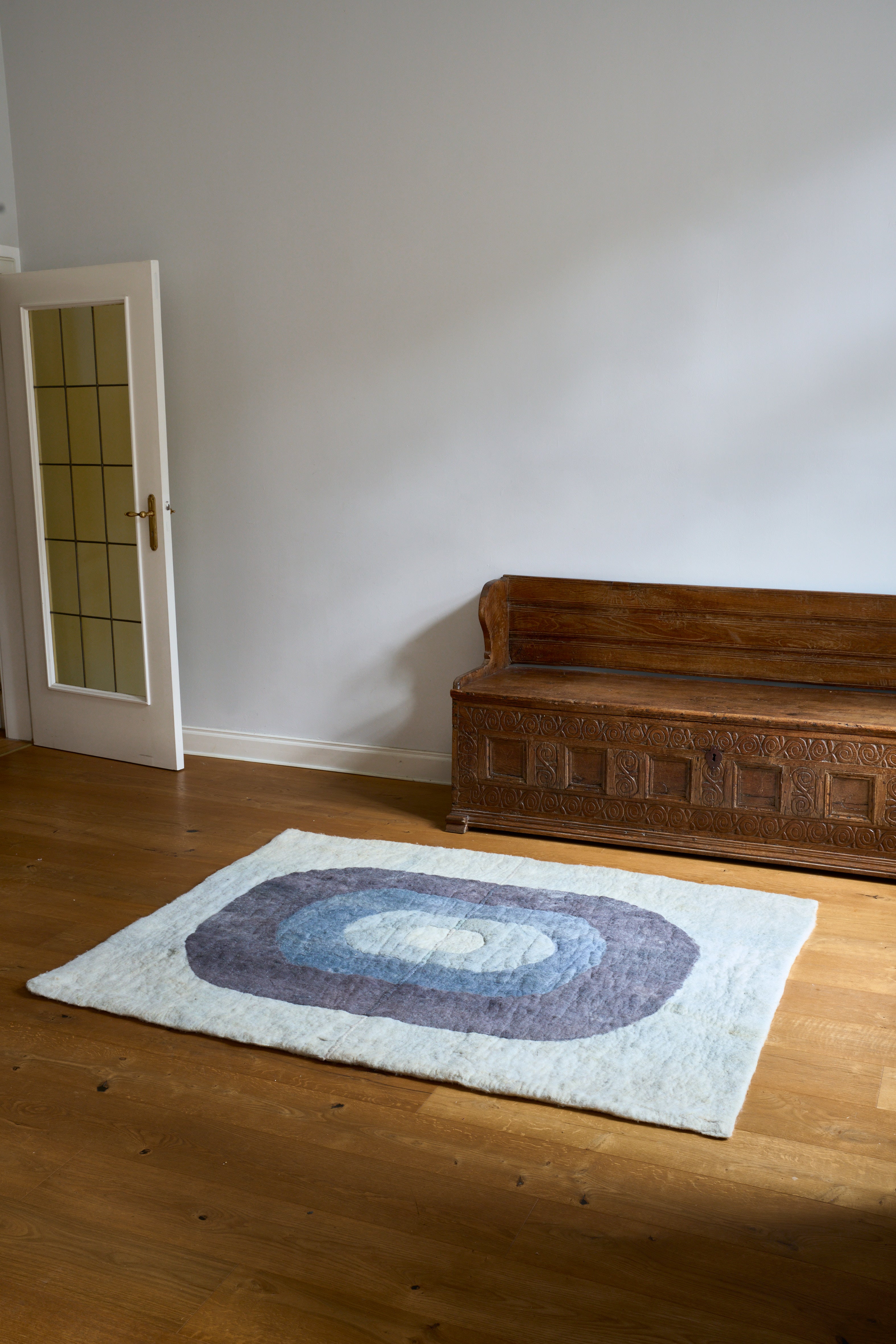 Rock Rug #5 | Handmade Felt Rug
